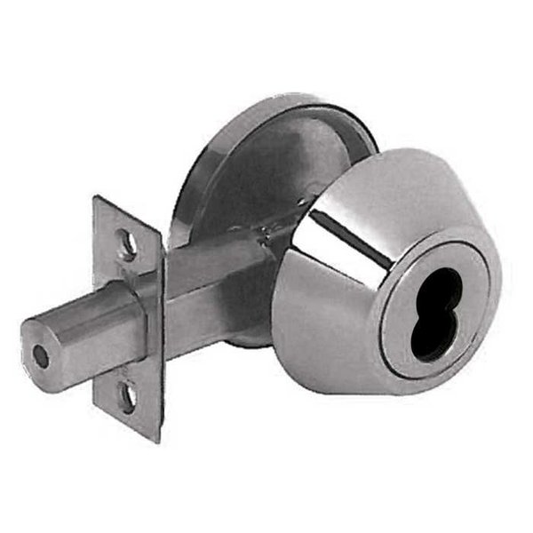 Tell Single Cylinder Grade 2 Deadbolt, Interchangeable Core, Stainless Steel DB2060-IC-32D